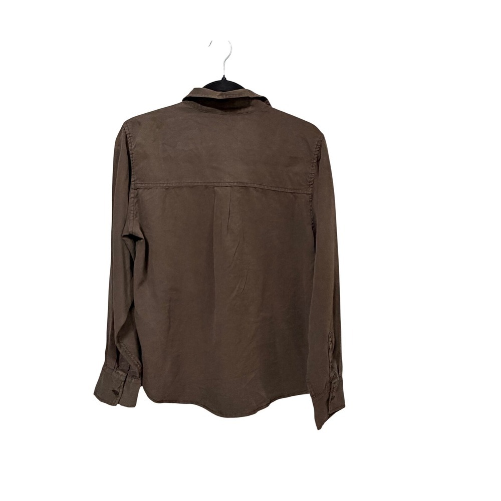 Mavi Edition Womens Brown Tencel Lyocell Button Down Shirt XS M1211271-71603 - Picture 3 of 9